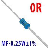 Резистор 0 Om 0,25W ±1%