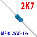 Резистор 2,7 kOm 0,25W ±1%
