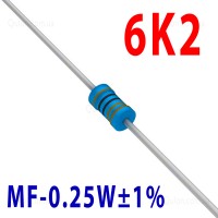 Резистор 6,2 kOm 0,25W ±1%