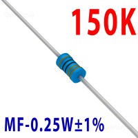 Резистор 150 kOm 0,25W ±1%