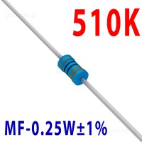 Резистор 510 kOm 0,25W ±1%