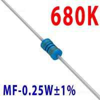 Резистор 680 kOm 0,25W ±1%