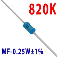 Резистор 820 kOm 0,25W ±1%