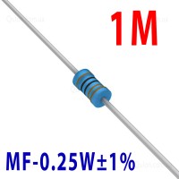 Резистор 1 МOm 0,25W ±1%