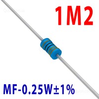 Резистор 1,2 МOm 0,25W ±1%